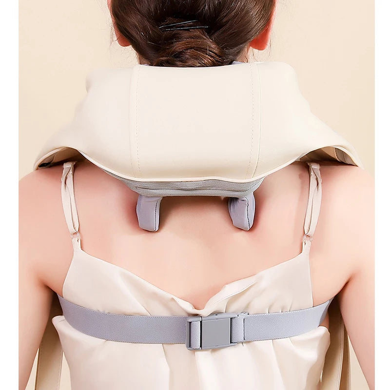 ELLIE MARIS NeckPulse - Intelligent Neck Massager with Deep Tissue Heated Therapy