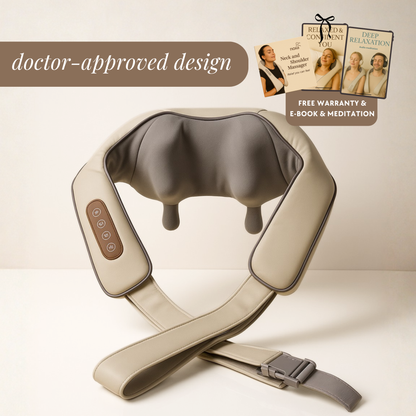 ELLIE MARIS NeckPulse - Intelligent Neck Massager with Deep Tissue Heated Therapy